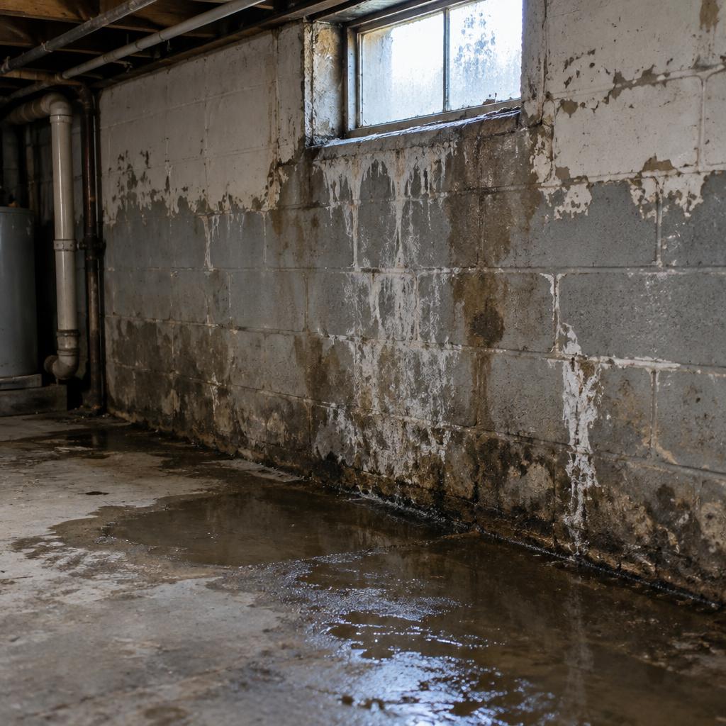Foundation Waterproofing before work by Basra Construction in Yonkers